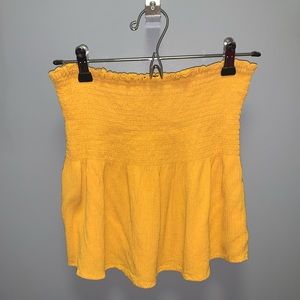 Ambiance Smocked Yellow Tube Top